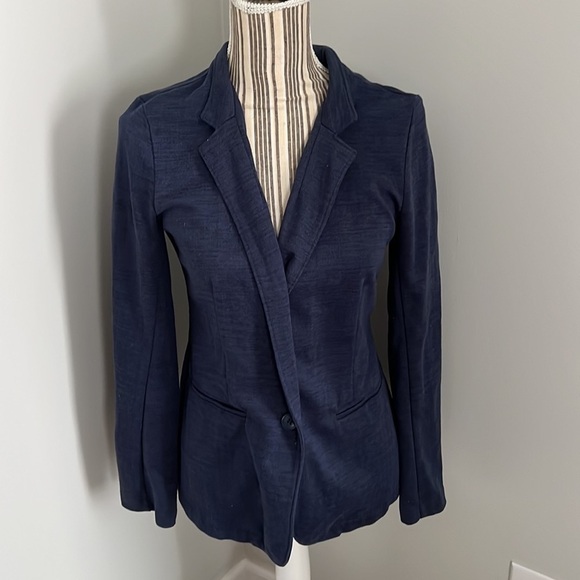 Banana Republic Blue Blazer Jacket Size Small - Picture 2 of 6